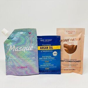 9pc- 3 Mermaid Hair Mask, 3 Hask Hair mask, 3 Mark Anthony Argan OIl Hair mask